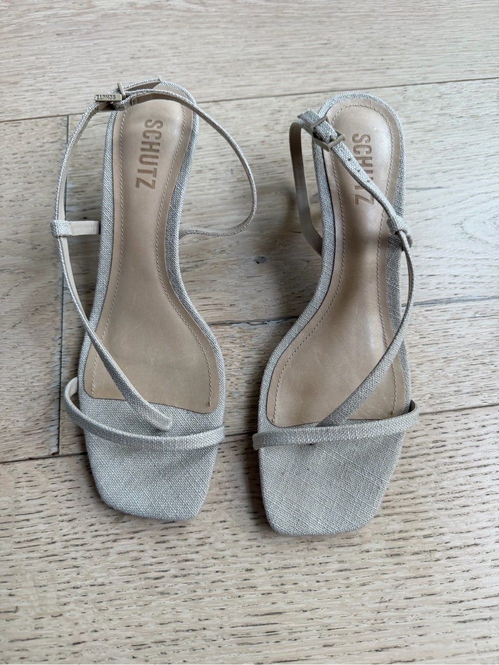 Schutz Heloise Linen Sandal- NWOT